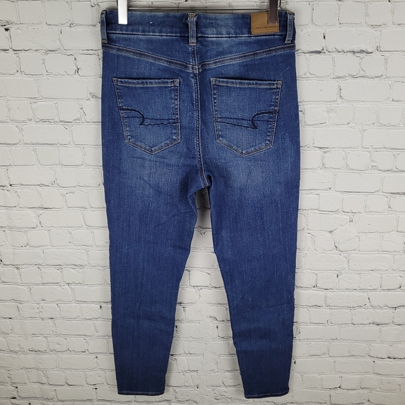 AMERICAN EAGLE | curvy hi-rise jegging skinny stretch short/cropped jeans - Picture 2 of 10
